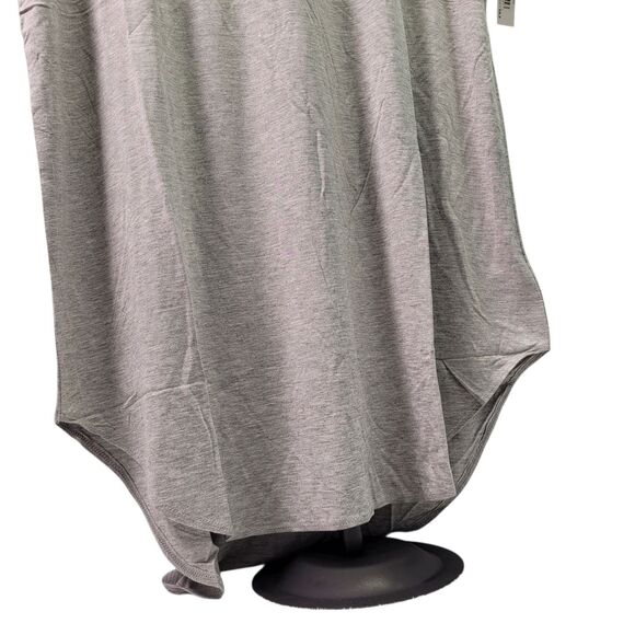Daily Ritual Women's Gray Short Sleeve Hi Lo Long T-Shirt Size X-Large - Picture 5 of 9